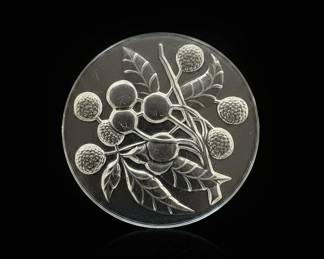 Glass Berry Cluster Plate