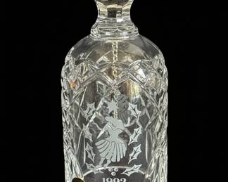 Waterford Crystal Bell with Engraved Figure and "1992"