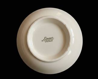 Limoges France Porcelain Cache Pot with Butterfly Motif