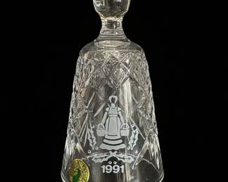 Waterford Crystal "12 Days of Christmas" Bell 1991