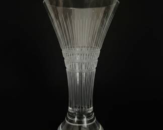 Art Deco Fluted Crystal Glasses - Pair
