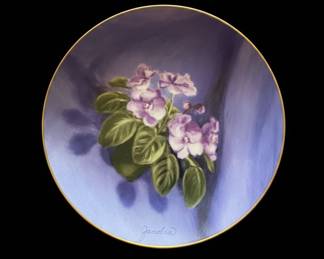 Zanobia First Violet Collector Plate