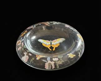 Vintage Lenox Butterfly Meadow Glass Serving Bowl