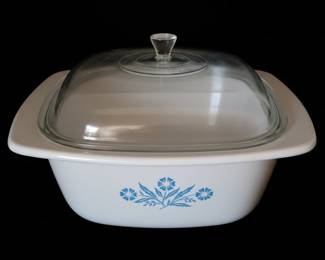 CorningWare "Blue Cornflower" 4-Quart Casserole Dish with Lid