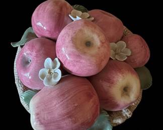 Guzzini "Fruit Basket" Ceramic Apples