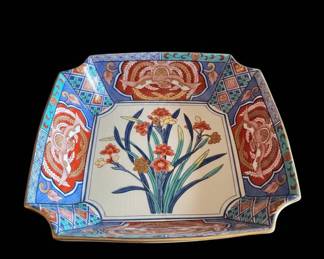 Japanese Imari Porcelain Square Serving Plate