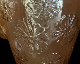 Anchor Hocking Amber Glass Rainflower Pitcher