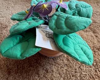 Handmade Stuffed Violet Plant