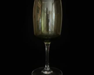 Fostoria Vintage  Glamour Green Glass Stemware