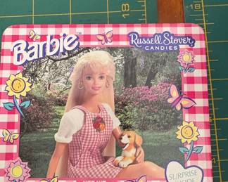 Vintage 1990s Barbie Russell Stover Candies Tin