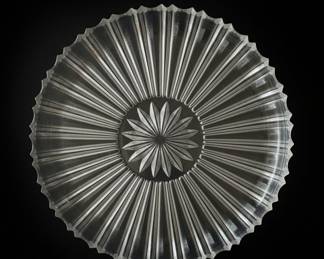 Vintage Heisey  Crystolite Glass Serving Platter 