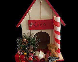 Personalized Dog House Christmas Ornament