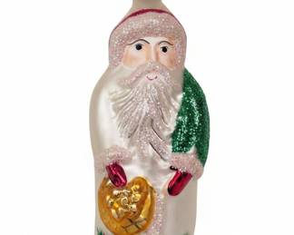 Christopher Radko "St. Nicholas" and "Mrs. Bear" Glass Ornaments