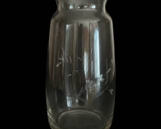 Princess House Heritage Etched Glass Pitcher