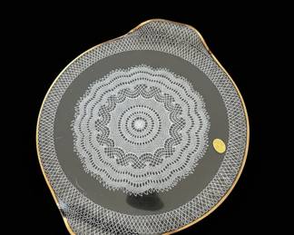 Decorative Plate with Lace Pattern