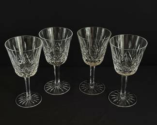 Waterford Crystal "Lismore" Pattern Wine Glasses (Set of 4)