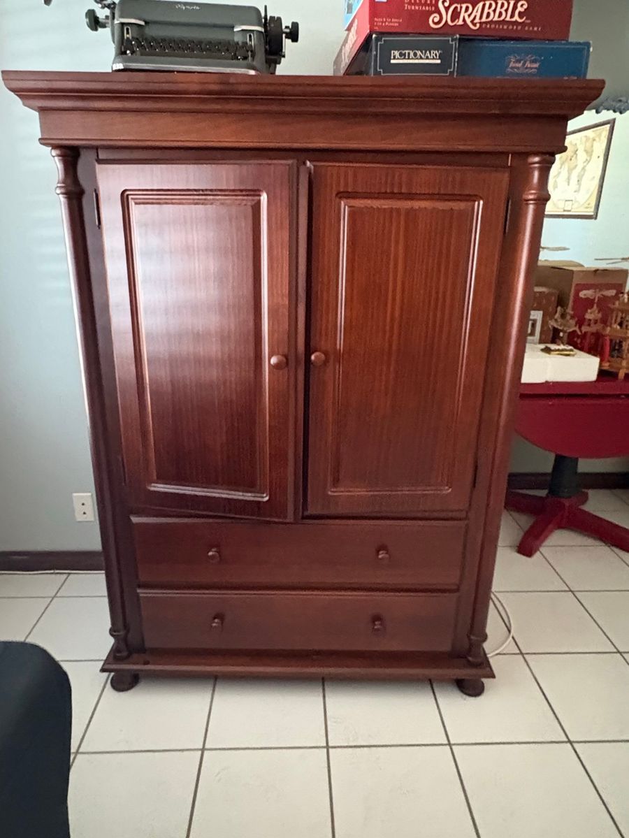Wooden Armoire/Media Cabinet