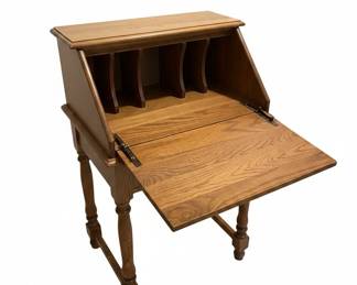 Vintage Oak Secretary Desk