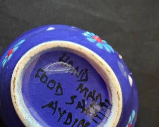 Handmade Ceramic Bowl from Aydin, Turkey