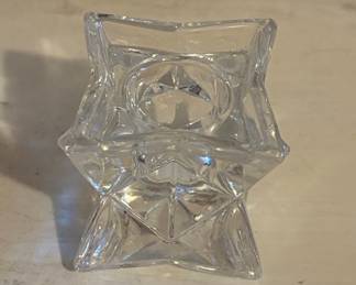 Glass Votive Candle Holder with Star Base