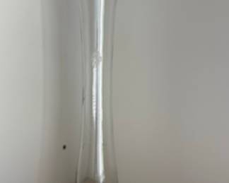 Etched Glass Bud Vase