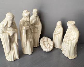 Miniature Ceramic Nativity Set