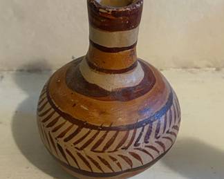 Vintage Mexican Pottery Water Jug