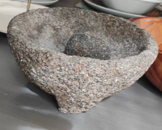 Molcajete (Mexican Volcanic Stone Mortar and Pestle Set)