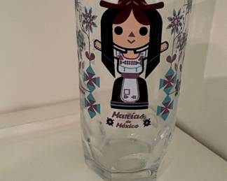 Marias de Mexico Juice Glass by Paulo Villagran