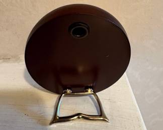 Oval Silver Plated Relief Plaque with Portrait of Pope John Paul II in Wooden Stand