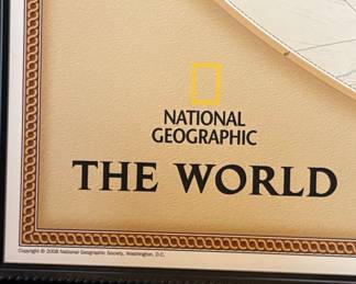 National Geographic The World Lombardi Travels & Genealogy Push Pin Map