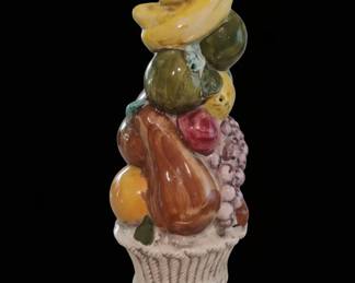 Italian Ceramic Fruit Topiary