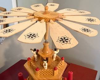 Vintage German Three-Tier Christmas Pyramid