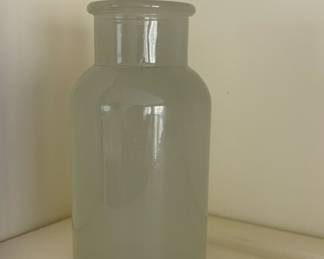 Frosted Glass Bottle Vase
