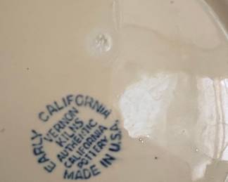 Vernon Kilns "Early California" Gravy Boat and Underplate