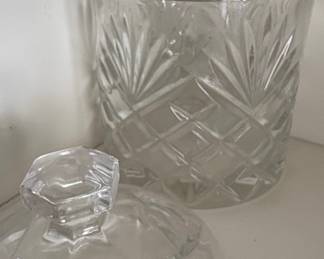 Cut Crystal Biscuit Barrel / Cookie Jar