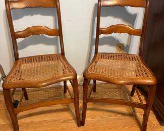 Antique CANE chairs-sold in pair