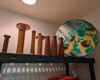 Vintage Industrial Bobbins & Spools