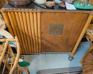 bamboo and rattan sideboard cabinet