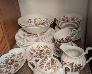 Staffordshire Bouquet Pattern China