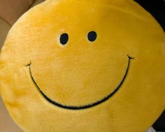 Vintage Smiley Face Pillow