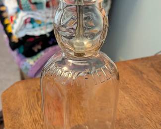 Brookfield Dairy "Baby Top" clear glass milk bottle.