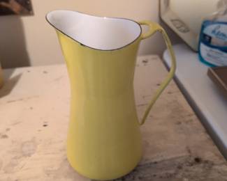 Dansk Denmark Yellow Enamel Pitcher