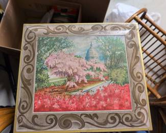 Sunshine Biscuit Tin - Washington D.C. & the Cherry Trees