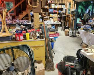 Half of the garage. There is another half and stuff in the house and outside.