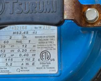 1/2 HP Pump