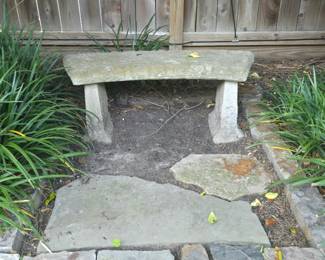 concrete bench