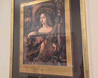 beautifully framed wall art