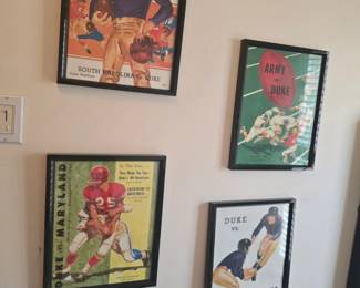 colorful collection of Duke football art
