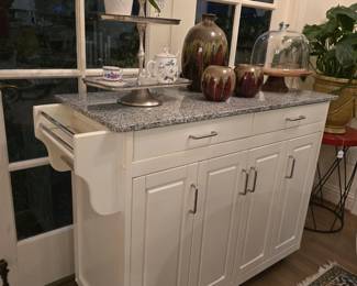 mobile island with granite top